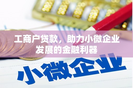 河津工商户贷款，助力小微企业发展的金融利器