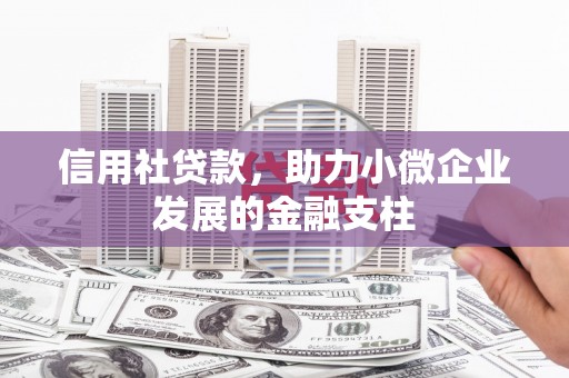 河津信用社贷款，助力小微企业发展的金融支柱