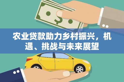 河津农业贷款助力乡村振兴，机遇、挑战与未来展望