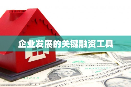 河津企业发展的关键融资工具