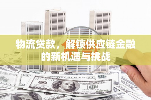 河津物流贷款，解锁供应链金融的新机遇与挑战