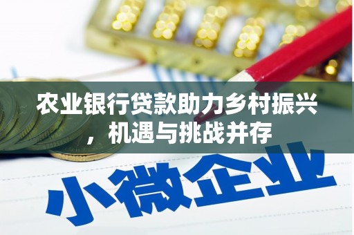 河津农业银行贷款助力乡村振兴，机遇与挑战并存