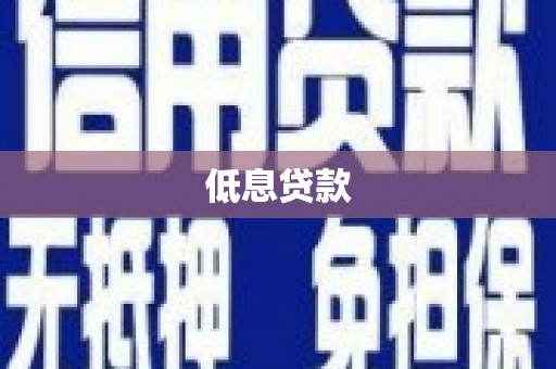 河津低息贷款