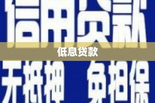 河津低息贷款