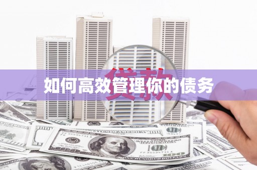 河津如何高效管理你的债务